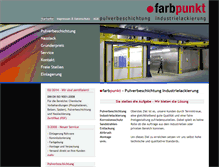 Tablet Screenshot of farbpunkt.net